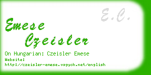emese czeisler business card